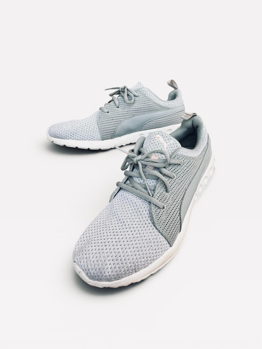 Puma Carson Runner Knit Sneakers Shoes Lightweight Running Shoes Grey size 9.5 - Picture 4 of 15